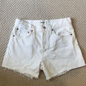 AGOLDE Parker Long Shorts in White sz 26